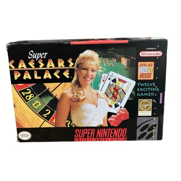 Caesar’s Palace SNES Super Nintendo Box Manual - Picture 3 of 4